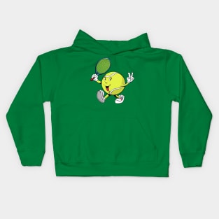 Tennis Ball Mascot Kids Hoodie